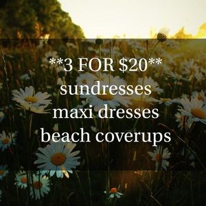 🌻 3 dresses for $20!
